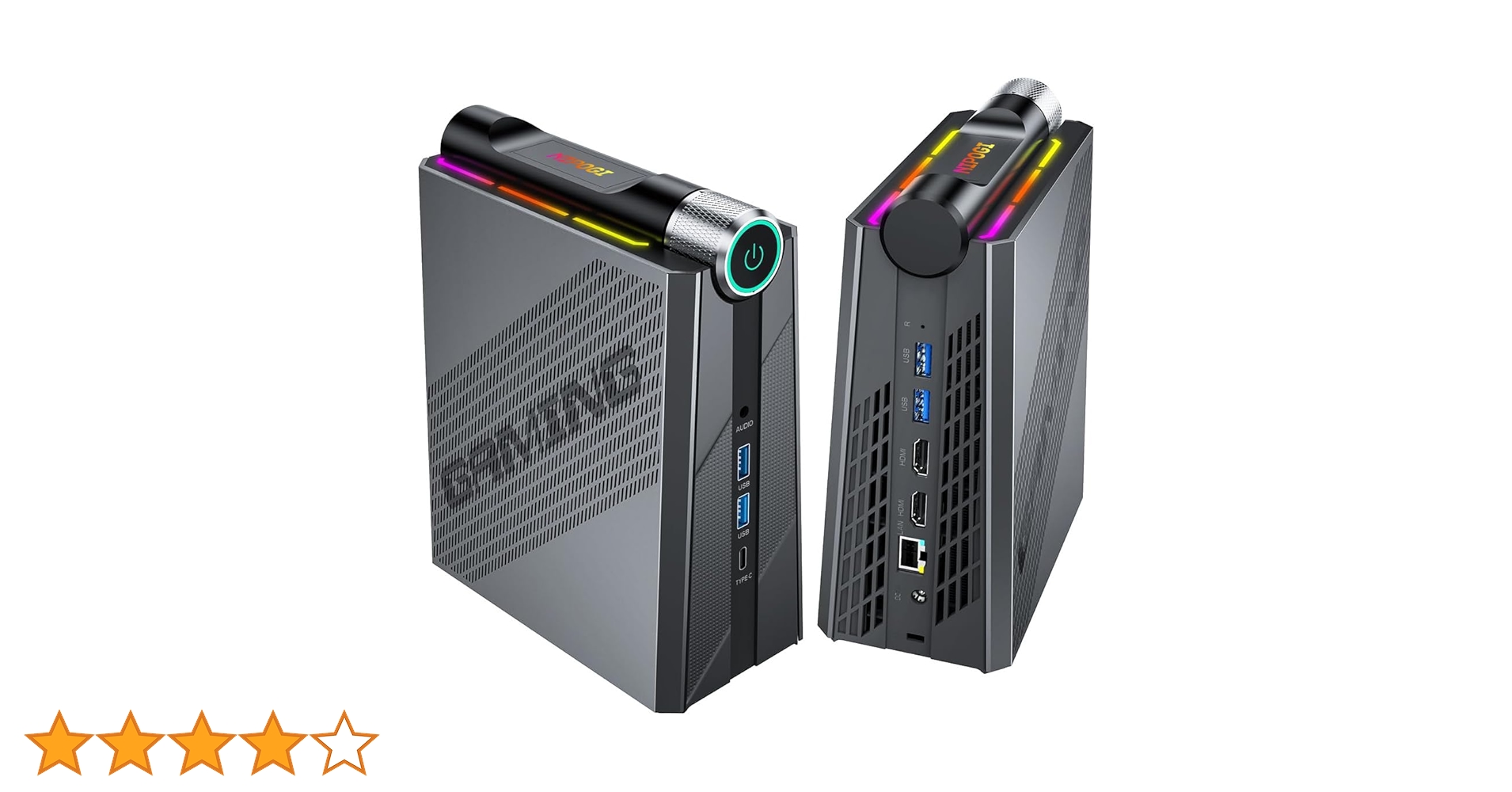 ミニPC AM08 Mini gaming PC Ryzen7-7735HS NiPoGi AM08PRO Gaming Mini PC AMD Ryzen 7 7735HS (up to 4.75